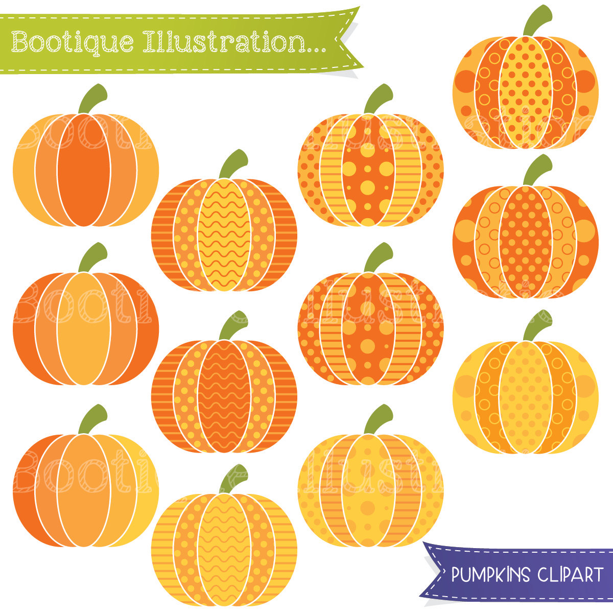 Pumpkins Clipart 