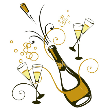 Clipart champagne popping 