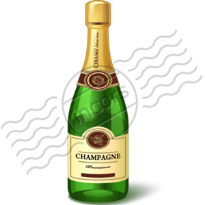 Champagne Bottle 16 