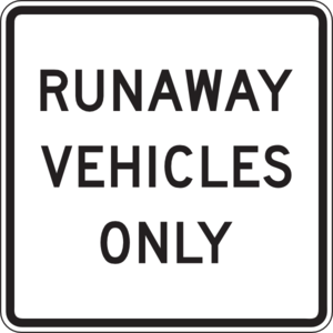 Runaway Vehicles Only Clip Art at Clker 