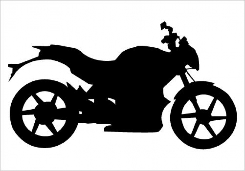 motorbike silhouette vector on road for motorized extreme sports30 