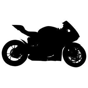 Red Motorcycle Silhouette clipart, cliparts of Red Motorcycle 