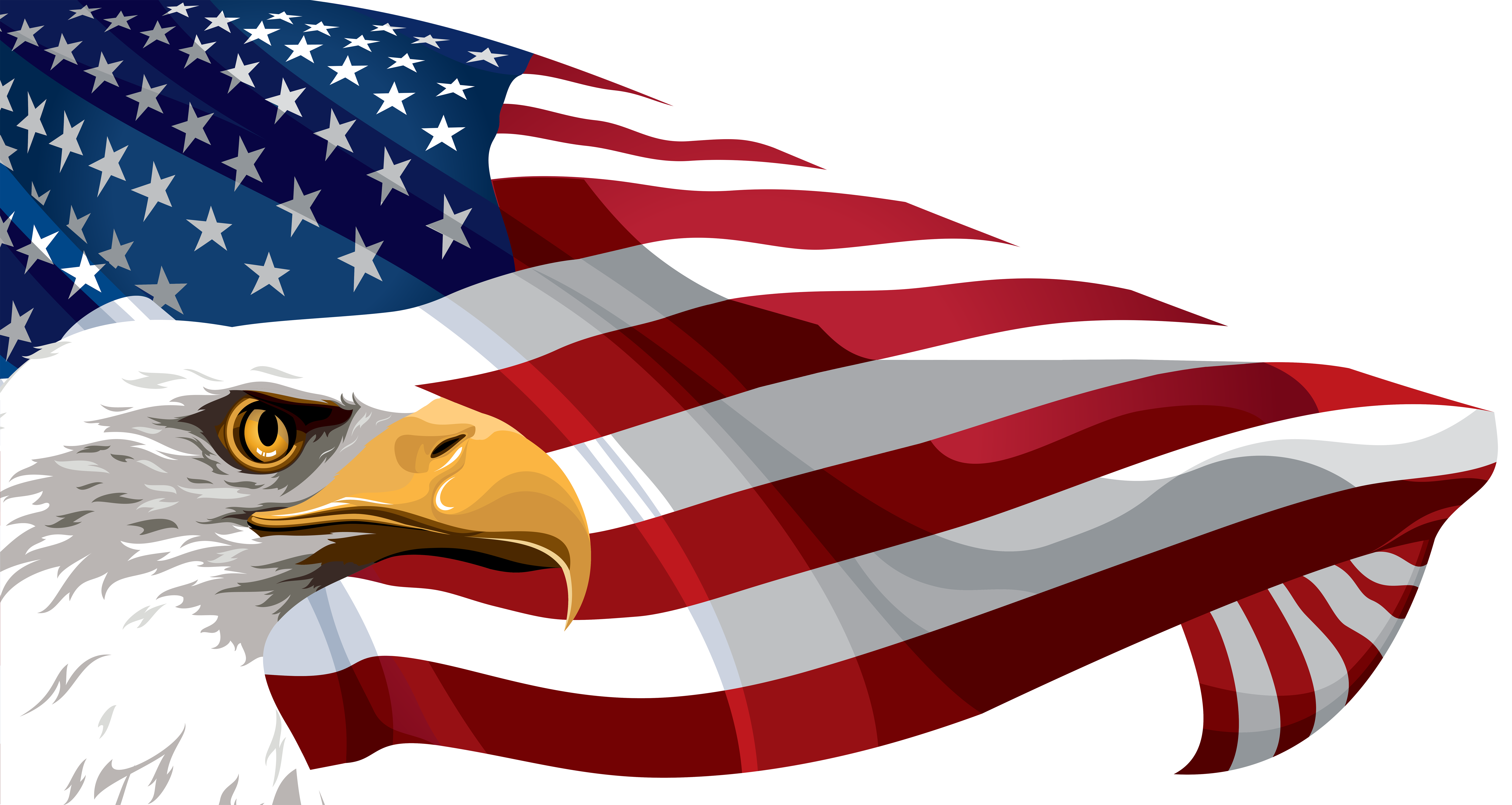 Free Clipart American Flag Background 