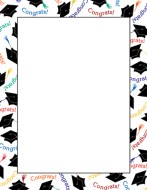 Graduation Clip Art Borders Theme Border Paper Clipart 