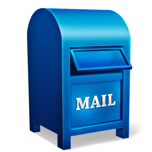 Blue mailbox clipart 