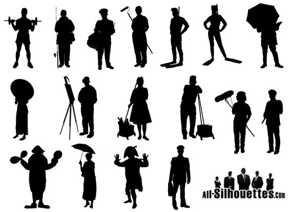 People silhouettes 