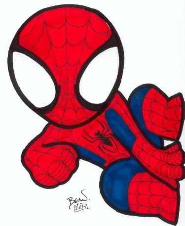 Chibi Spiderman Clip Art Library