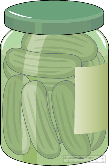 jar of pickles clip art - Clip Art Library
