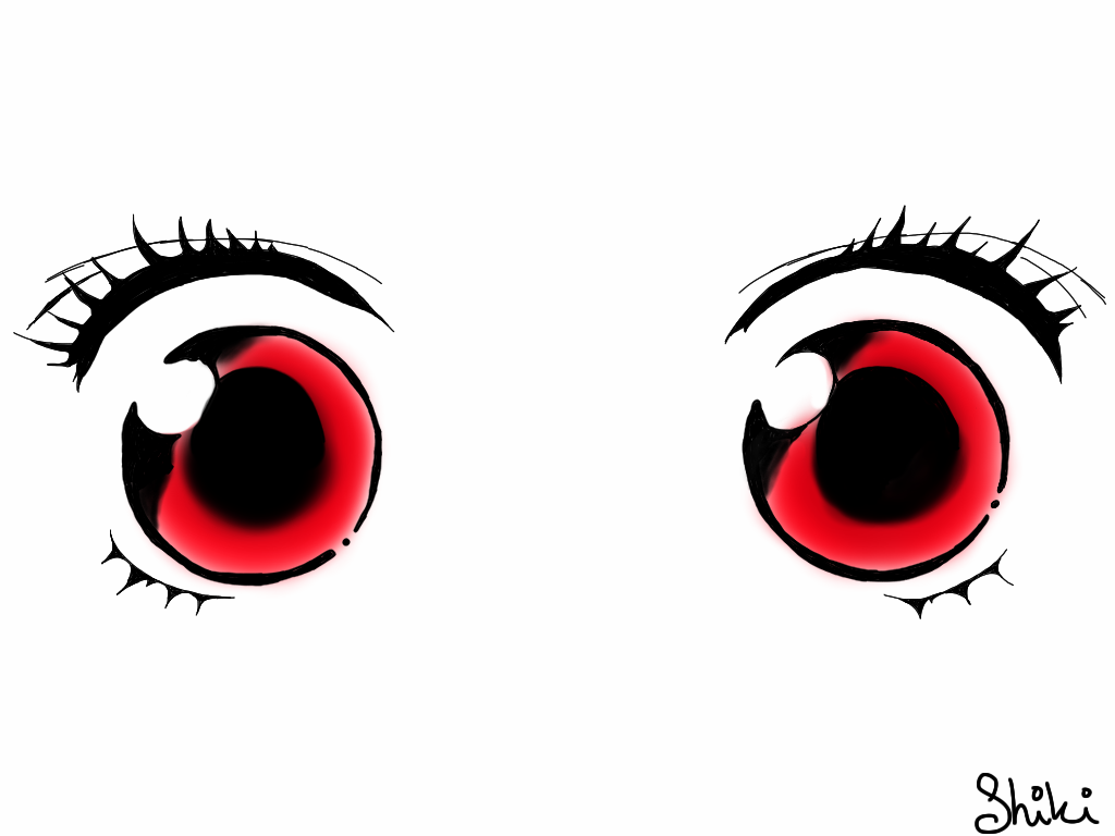 Anime girl eyes clipart 