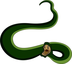Scary Python Clipart 