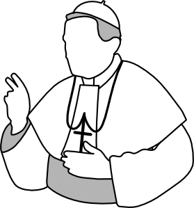 Priest blessing clipart 