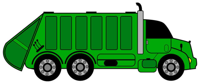 Simple Garbage Can Clipart 