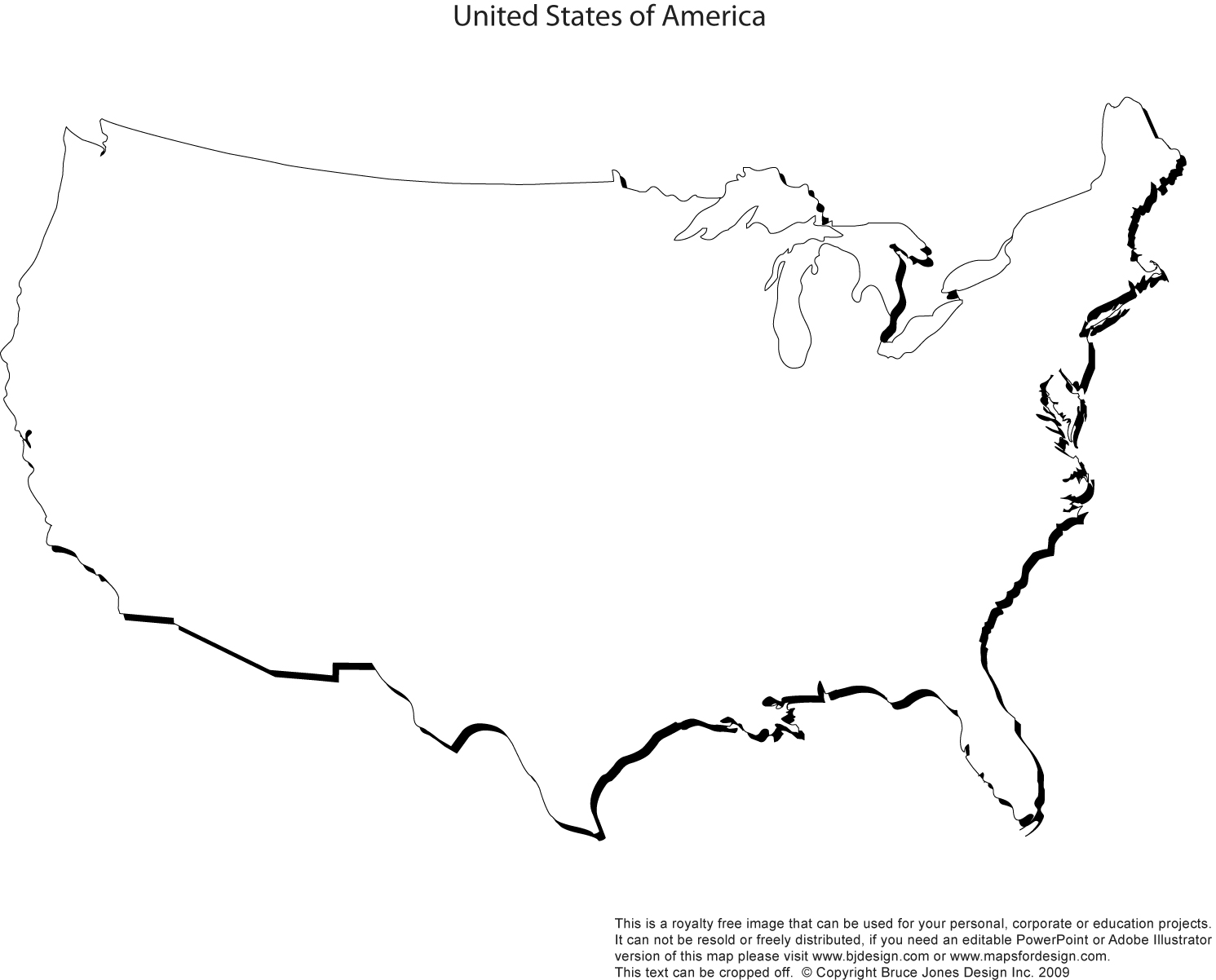 Free Printable Blank Map Of The United States Pdf