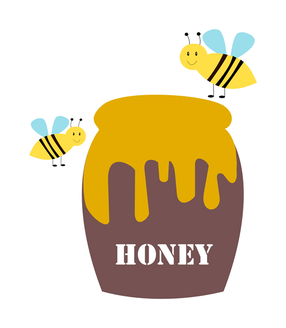 clear runny honey clipart