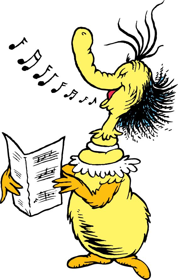 Singing book character clipart 
