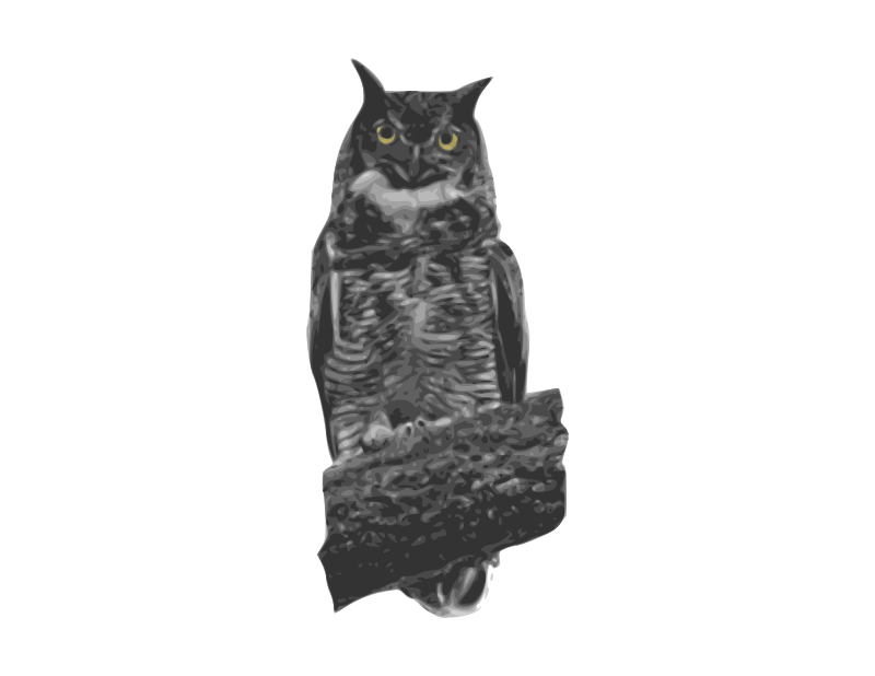 Free Clipart: Great Horned Owl 