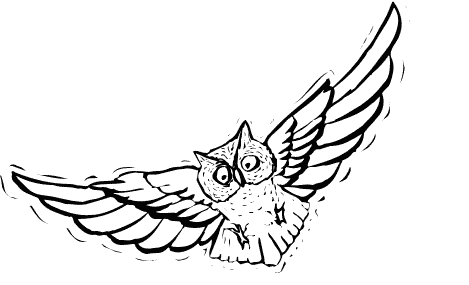 Owl clipart black and white free 