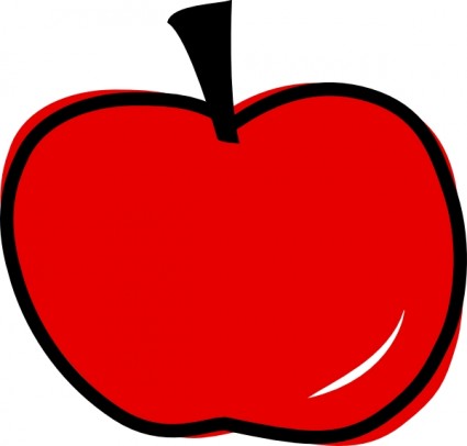 Red Apple clip art 