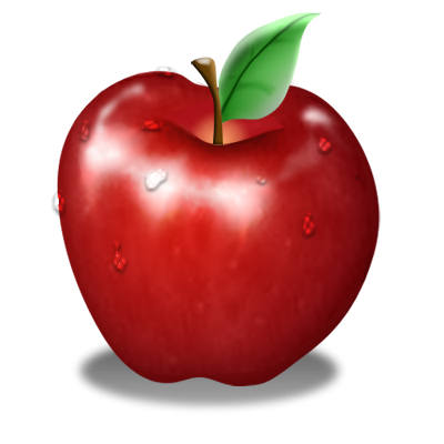 Red apple clipart 
