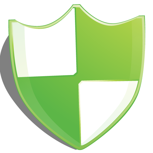 Green Shield Protection / Bright / 128px / Icon Gallery 