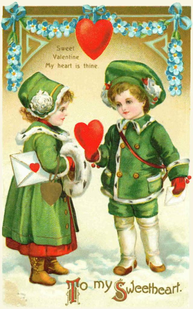 Vintage Valentine Clipart 