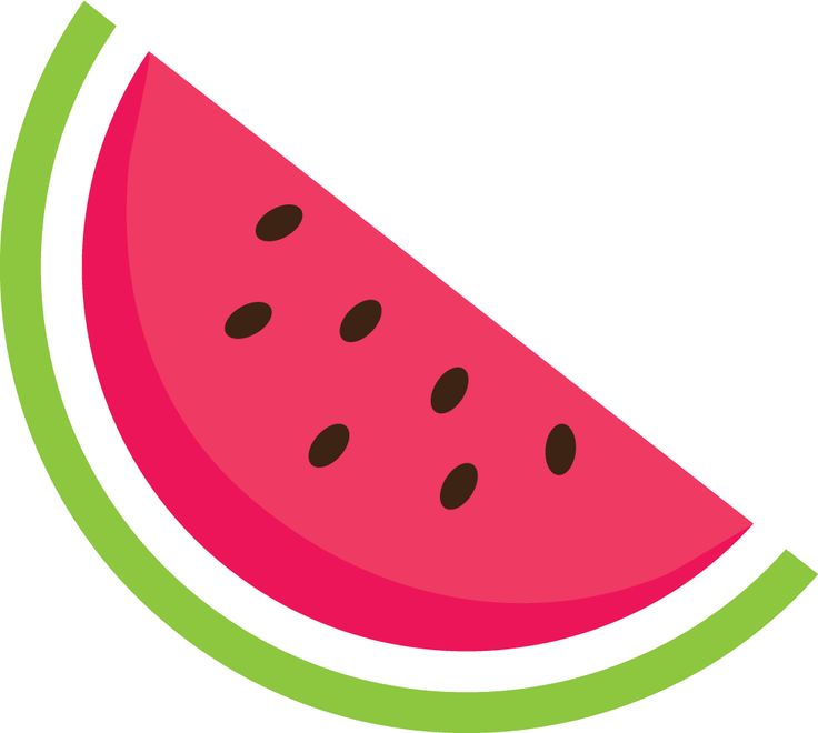 Cute pink watermelon clipart 