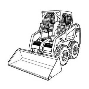 Skid Loader Coloring Page Coloring Page 