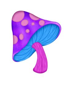Psychedelic mushroom clipart 