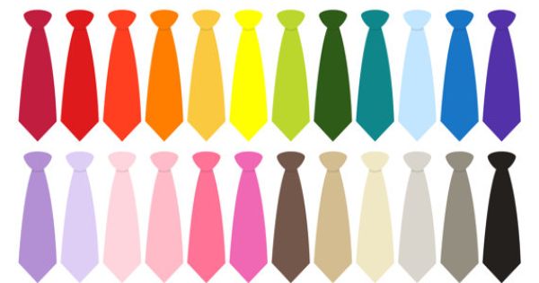 50 Formal Tie Clipart, Digital illustrations PNG, Man, groom 