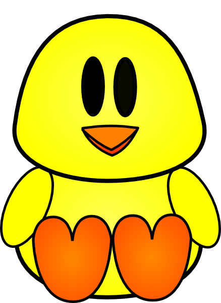Easter baby chicks clipart 