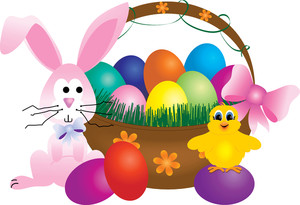 Easter Basket Clipart Image 
