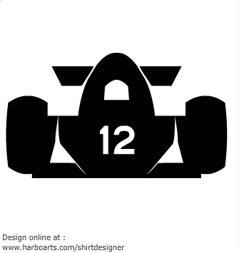 Race car silhouette clip art 
