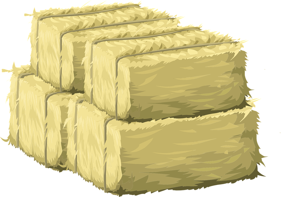 Straw bale clipart 
