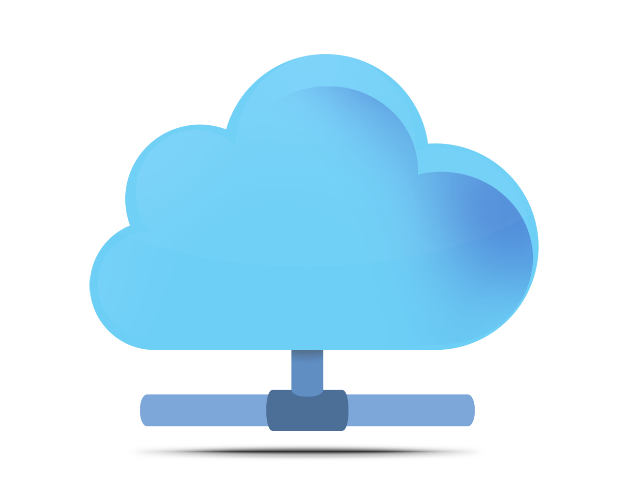 Cloud Computer Server Clipart 