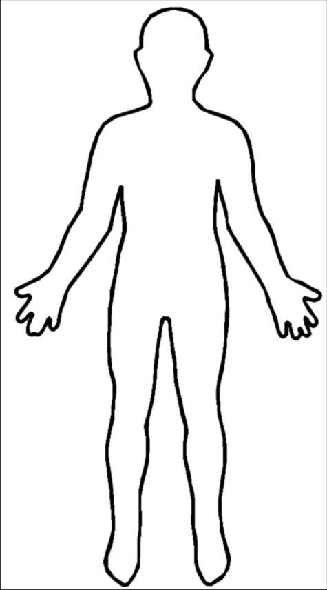 human body outline - Clip Art Library