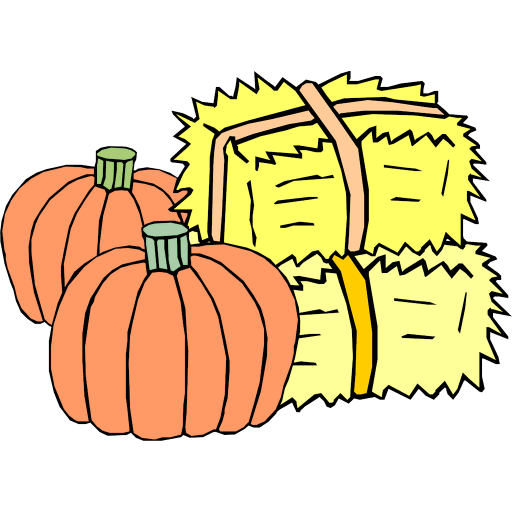 Straw bale clipart 
