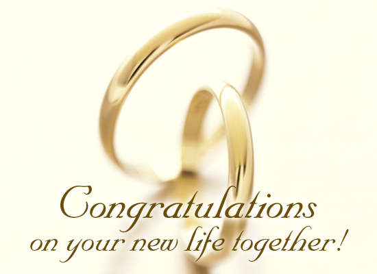 Congratulations on your wedding clipart 