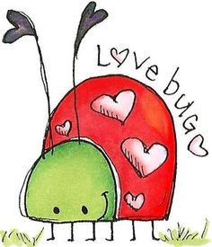 Love bugs clipart 