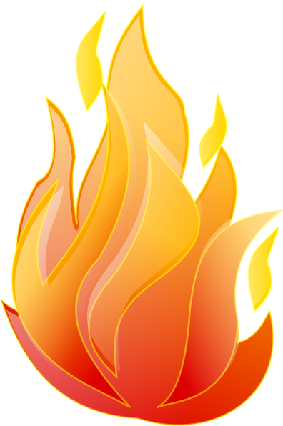 Live fireplace clipart 
