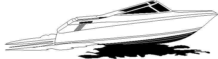 speed boat clipart black and white - Clip Art Library