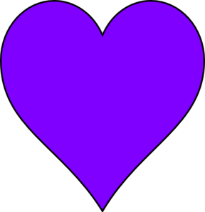 Mini Purple Hearts Clipart 