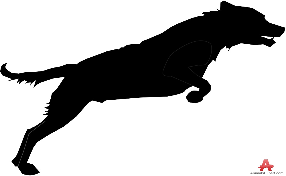 Jumping dog clipart 