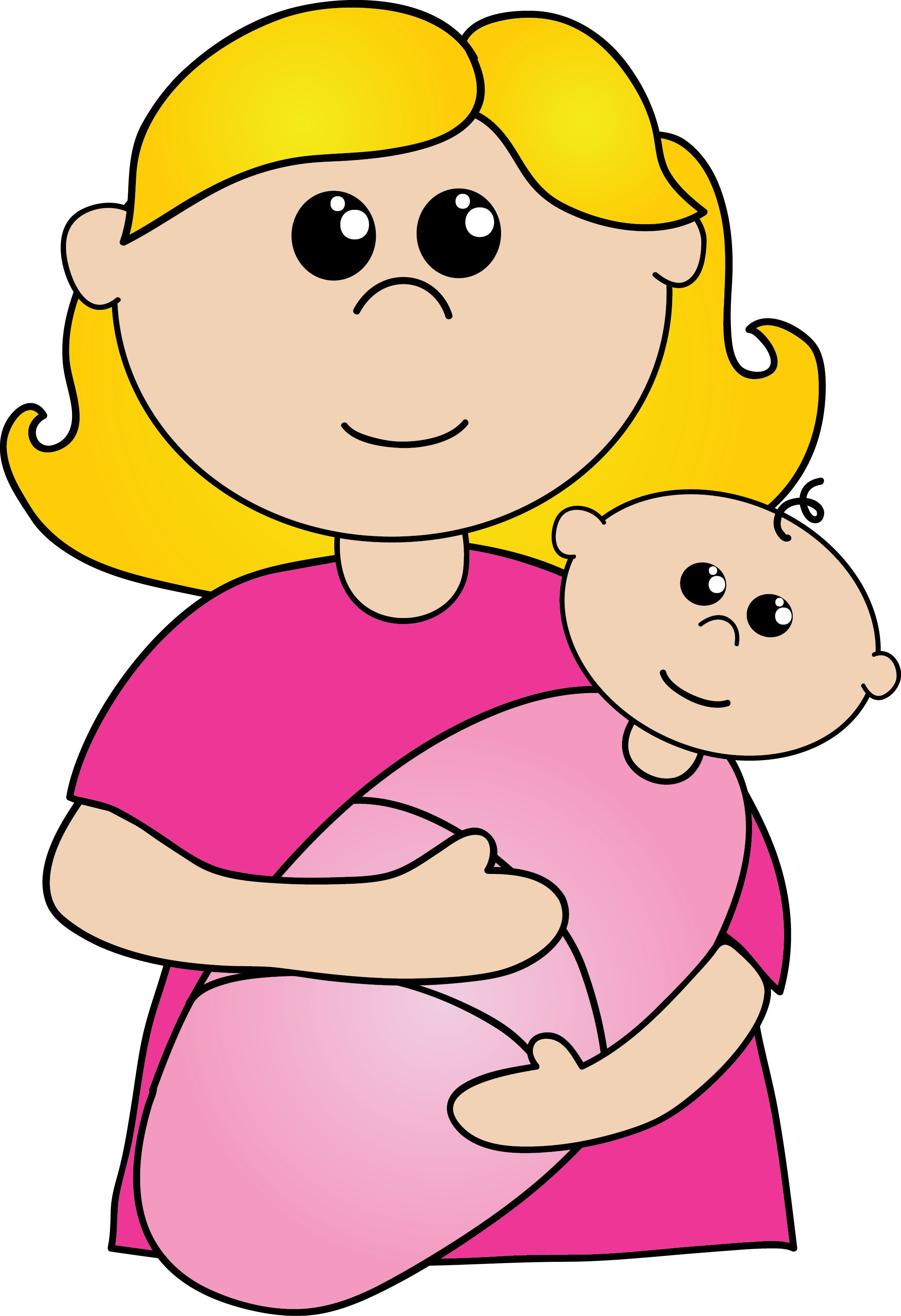 Mom Clip Art Black And White 