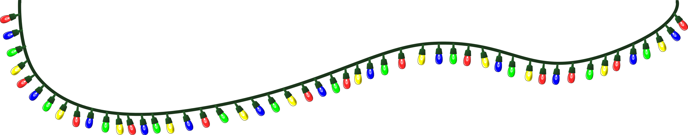String Of Christmas Lights Clipart 