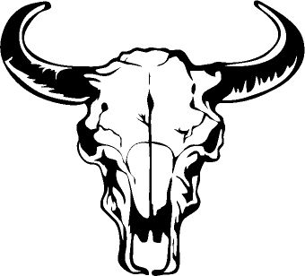 Buffalo skull clip art 