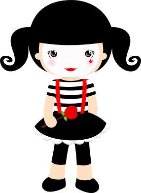 female mime clipart
