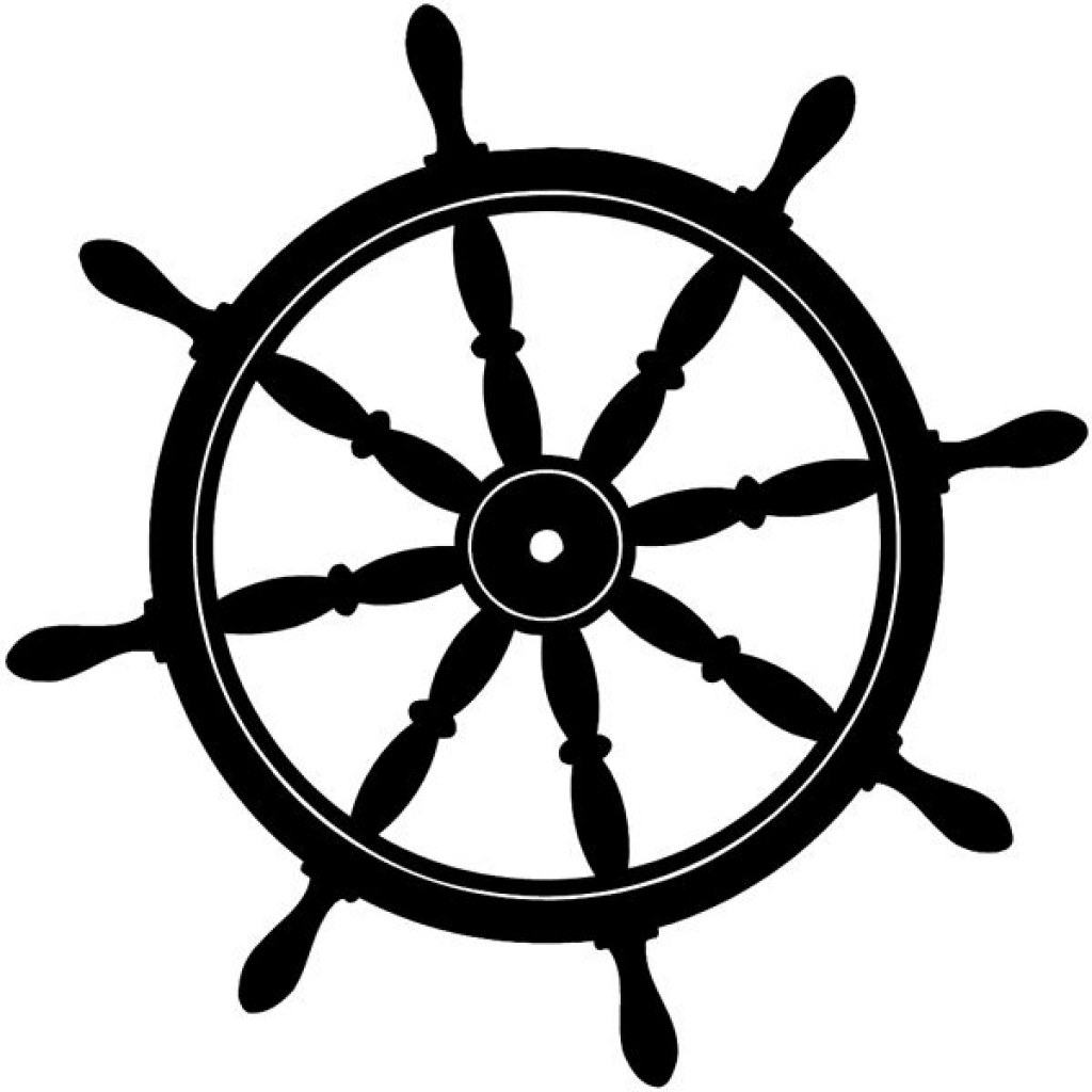 ship wheel silhouette ships wheel silhouette vinyl sticker High 