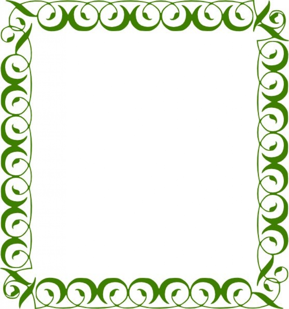 Free Frames And Borders Png Green Border Clip Art Vector Clip 