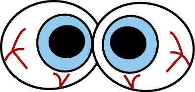 Free clipart scared eyes 