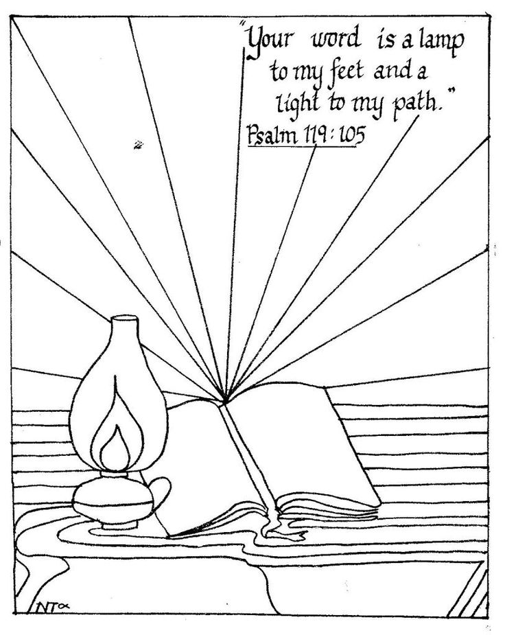 Psalm 119 105 For Coloring Clip Art Library
